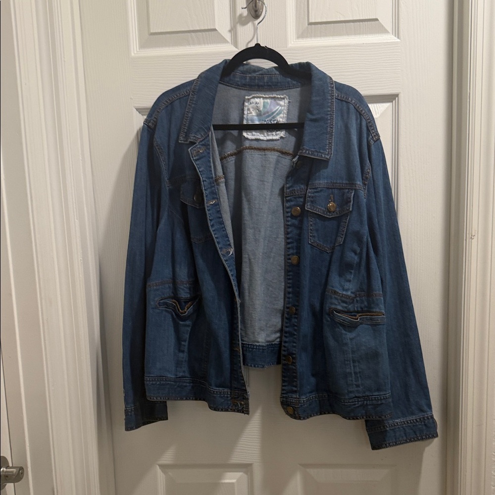 Coastal Blue Women's Jean Jacket - Dark Blue